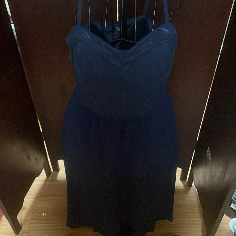 NWT navy lace top dress